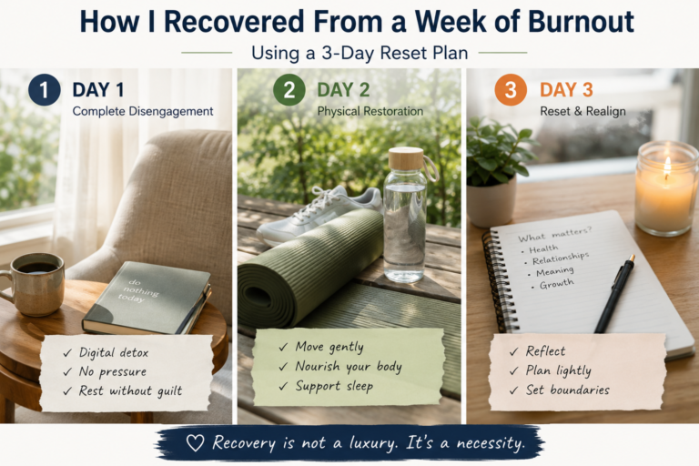 How I Recovered From a Week of Burnout Using a 3-Day Reset Plan