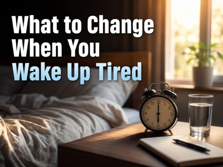 What to Change When You Wake Up Tired